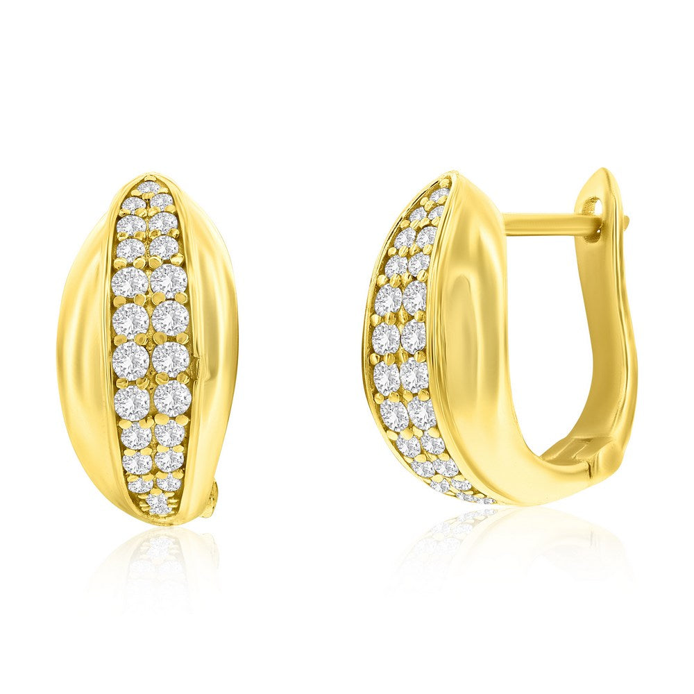 Exclusively Silver Pave Hoop