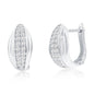 Exclusively Silver Pave Hoop