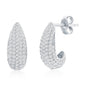 Exclusively Silver Pave CZ Huggie