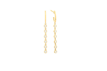 Signature Collection Hoop Earring with Dangling Bezels