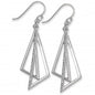 Exclusively Silver Elongated Double Triangle Design