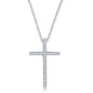 Exclusively Silver Large CZ Cross