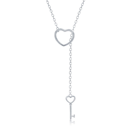 Exclusively Silver Hanging Key Necklace