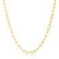 Exclusively Silver Rope Design (16-18) Paperclip Necklace