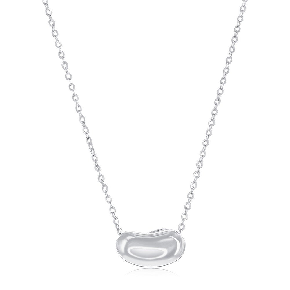 Exclusively Silver Bean Necklace