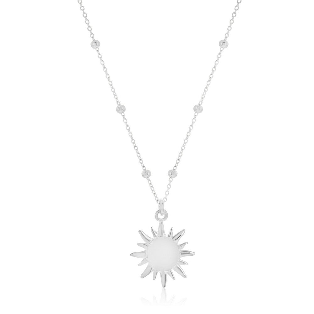 Exclusively Silver Sun Necklace