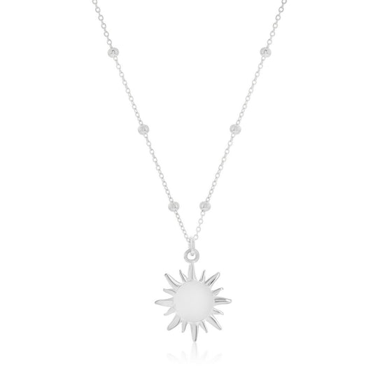 Exclusively Silver Sun Necklace