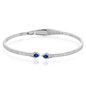 Simon G Two Pear Sapphire Diamond Bangle