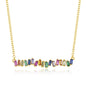 Exclusively Silver Multi-Color Necklace