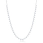 Exclusively Silver CZ Station Necklace