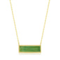 Exclusively Silver Jade Bar Necklace