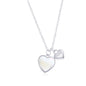 Exclusively Silver Mother of Pearl Heart Necklace