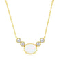 Exclusively Silver White Opal Necklace