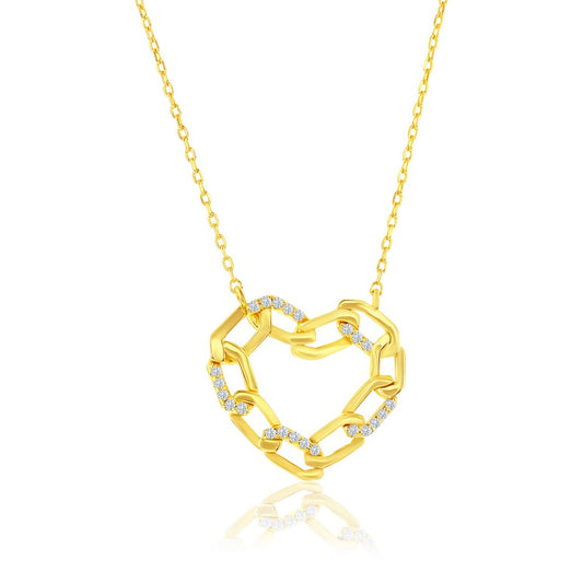 Exclusively Silver Chain Heart Necklace