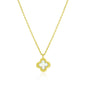 Exclusively Silver Mother of Pearl Clover Necklace