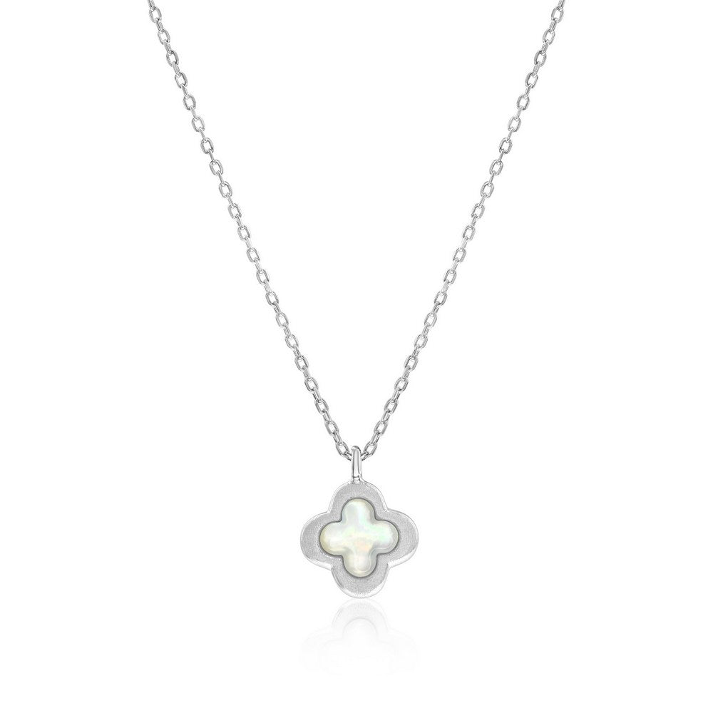 Exclusively Silver Mother of Pearl Necklace
