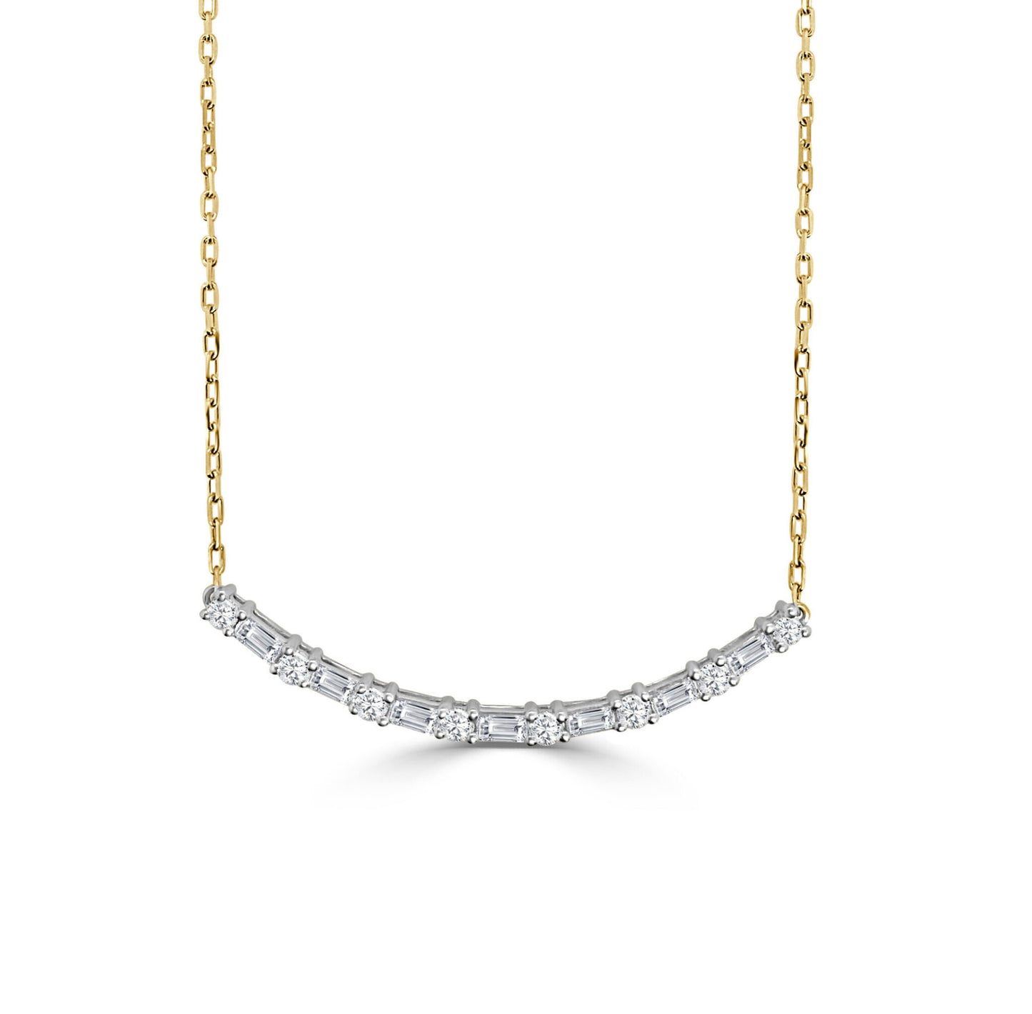 Signature Collection Curved Bar Necklace