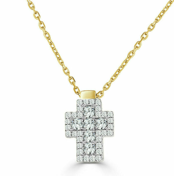 Signature Collection Diamond Cross Necklace