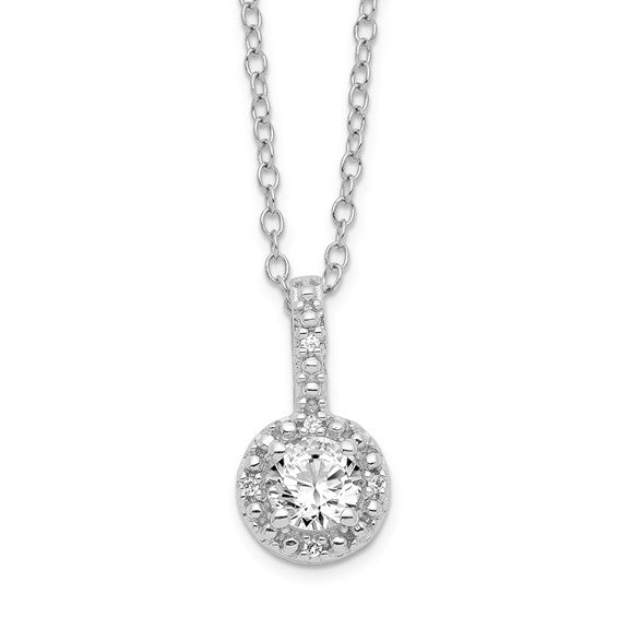 Exclusively Silver Halo Necklace