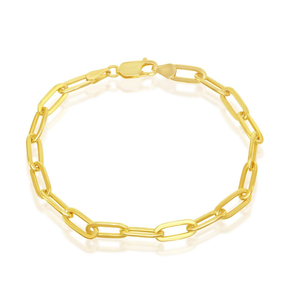 Exclusively Silver Classic Paperclip Bracelet