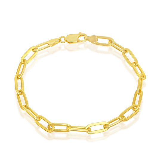 Exclusively Silver Classic Paperclip Bracelet