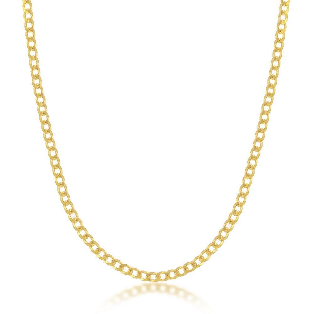 Exclusively Silver Men's Cuban Chain Gold Plated