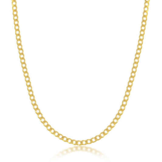 Exclusively Silver Men's Cuban Chain Gold Plated