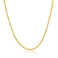 Exclusively Silver Men's Rope Chain Gold Plated