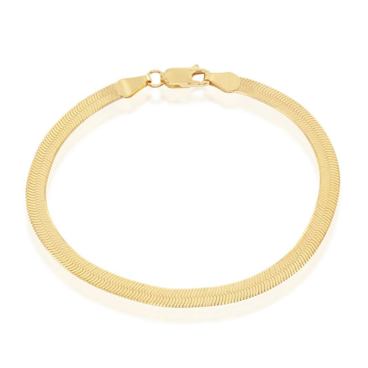 Exclusively Silver Herringbone Bracelet
