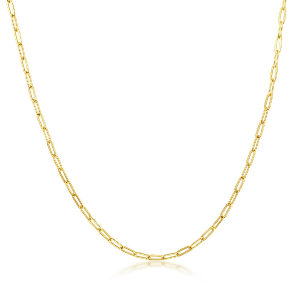 Exclusively Silver Mini Paperclip Necklace