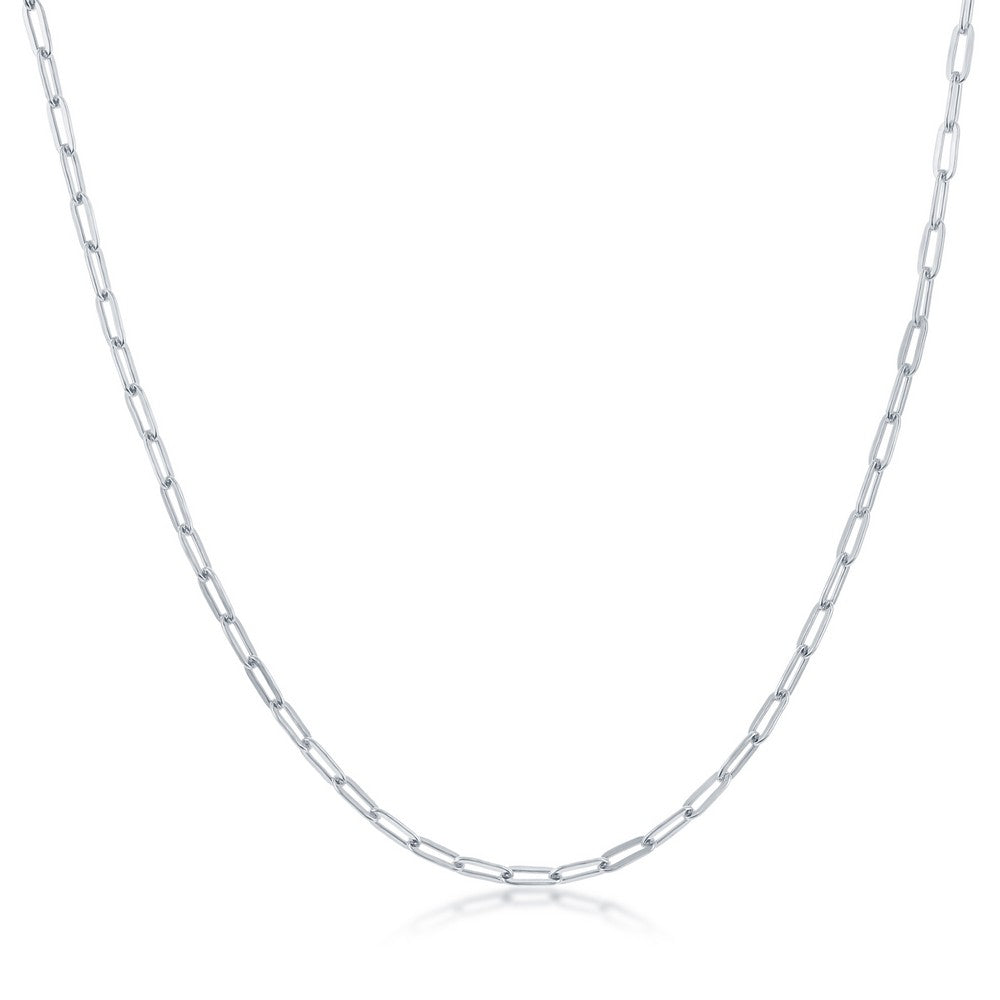 Exclusively Silver Mini Paperclip Necklace