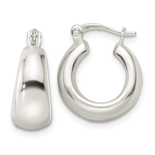 Exclusively Silver Chunky Huggie Hoops