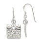 Exclusively Silver Textured Style Dangle Earrings