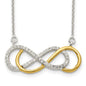 Exclusively Silver Double Infinity Necklace