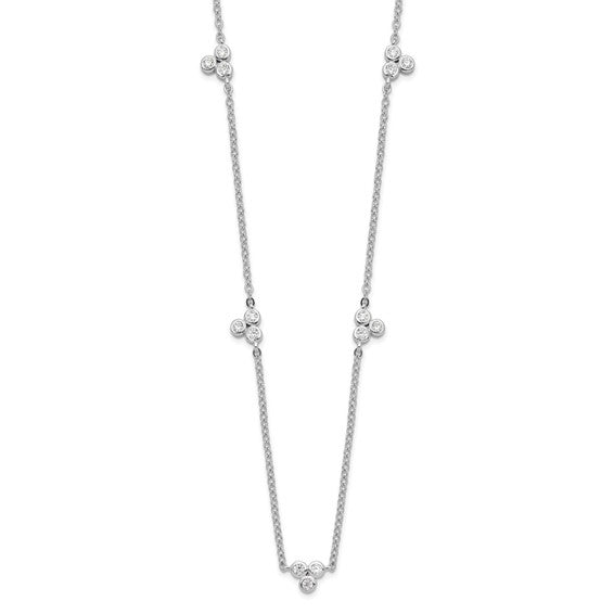 Exclusively Silver 5 Station Necklace