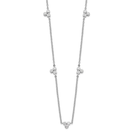 Exclusively Silver 5 Station Necklace