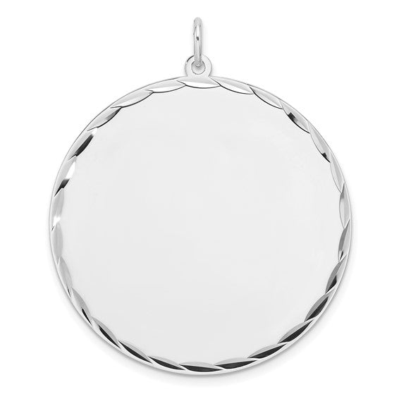 Exclusively Silver Disc Pendant