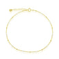 Exclusively Silver Pearl Beaded Anklet