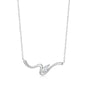 Exclusively Silver Marquise Flow CZ Necklace