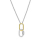 Exclusively Silver Interlocking Drop Necklace