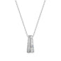 Exclusively Silver Baguette Rondelle Necklace