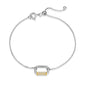 Exclusively Silver CZ Link Bracelet