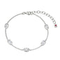 Exclusively Silver Oval CZ Station Bracelet