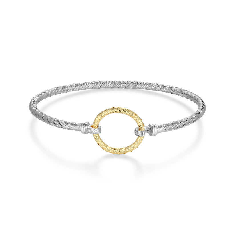 Exclusively Silver Open Circle Design Bracelet