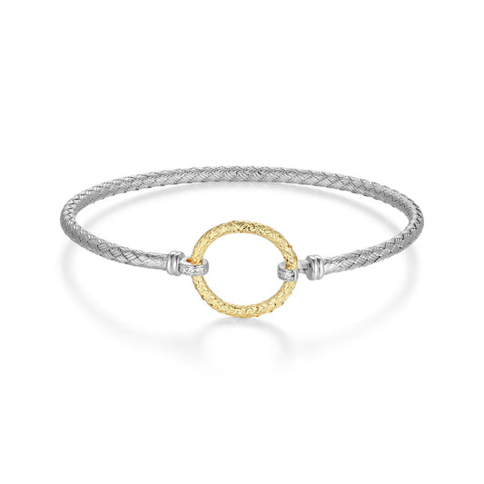 Exclusively Silver Open Circle Design Bracelet