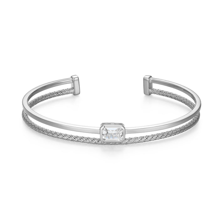 Exclusively Silver Double Cuff Bracelet
