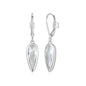 Exclusively Silver Pear CZ Dangle Earrings