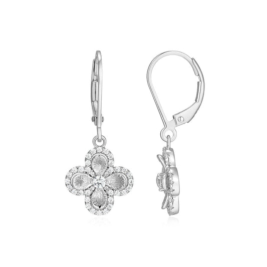 Exclusively Silver Flower Earrings