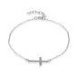 Exclusively Silver Cross Bracelet