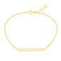 Exclusively Silver Engravable Bar Bracelet